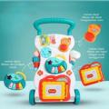 Glaceon Sit-to-Stand Learning Walker Baby Walking Toys,Push Pull Toys - Adjust Speed, Non-Slip, Prevention O-Leg with Music,Mirror,Book - 0-3 Year Old.