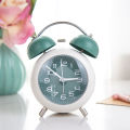 Strong Wake-up Alarm Clock Simple Student Children Mechanical Metal Bell Alarm Clock Mute Night Light Bedroom Desktop Clock. 