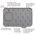 ECHIDNA Sink Splash Guard Anti-deformed Wrap-around Design Faucet Splash Guard.