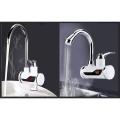 Instant Digital Electric Hot Water Tap for any Basin Mount/wall Mount with led Display Color Family-White. 