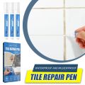 【Top-rated】 Grout Pen Tile Marker Grout Repair Pen Mildew-proof Waterproof White Tile Paint Marker Bathroom Decontamination for Restoring Tile Wall Floor Tile Grout Pens.