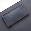 New Men Long Thin Slim Wallets Vintage Pu Leather Male Credit Card Holder Brown Money Purses Solid Simplicity Wallet For Man. 