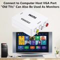 VGA to RCA AV Converter with 3.5mm Audio VGA 2 AV.