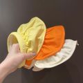 Candy Color Kids Sun Hat Headband Summer Outdoor Baby Boy Girl Empty Top Hat Wide Brim Kids Fisherman Panama Hat.