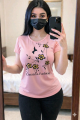 Short Sleeve Casual Use Cotton T-Shirt For Ladies - T Shirt For Women. 