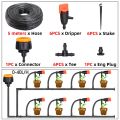 Garden Durable 4/7mm Hose Micro Drip Irrigation System Automatic Watering System Sprinkler for Lawn Potted Plant Greenhouse.