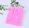 Silicone mold Bride and Groom clay resin silicone mold.