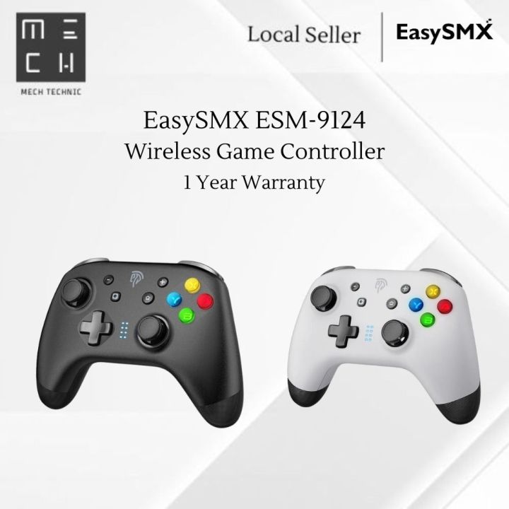 EasySMX%C2%AE%20Bayard%209124%20Tri-Mode%20Wireless%20Controller%20(White)%20with%20Dongle%20%20II%20plug%20and%20play%20with%20computer%20or%20xbox%20or%20console%20-%20Image%203