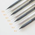 0.3 0.5 0.7 2.0mm Mechanical Pencil Set Full Metal Art Drawing Painting Automatic Pencil with Leads Office School Supply. 
