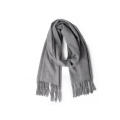 【Be worth】 Men Faux Wool Warm Scarfs Winter Shawl Neck Thick Knit Super Soft Solid Wrap. 