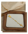 Carline Hot Sales Stainless Steel Necklace Cross Charm Pendant Necklace 18K Gold Plated Bead Necklace for Women Jewelry. 