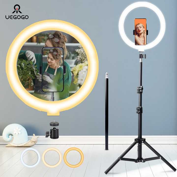 12%20Inch%20LED%20Ring%20Light%20with%20Adjustable%20Stand%20&%20Phone%20Holder%20for%20Live%20Streaming,%20Video%20Recording,%20Photography,%20and%20Makeup%20Tutorials%20-%20Image%203