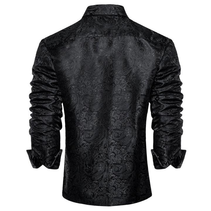 Men's%20Long%20Sleeve%20Black%20Paisley%20Silk%20Dress%20Shirts%20Casual%20Tuxedo%20Social%20Shirt%20Luxury%20Designer%20Men%20Clothing%20-%20Image%203