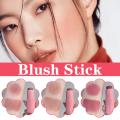 Natural Cheek Blush Stick Moisturizing Blusher Balm Blush Waterproof Sticks Peach Nourish Contour Eyeshadow Rouge Makeup Fa M6c0.