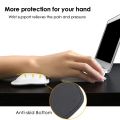 White PU Leather Non-Slip Water-proof Wrist Pillow Mat Hand Rest Cushion Wrist Support Pad Mouse Wrist Rest. 