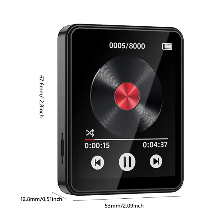 Portable%20MP3%20Player%202.4Inch%20HD%20Full%20Touch%20Screen%20MP3%20Music%20Player%20With%2016/32/64GB%20Card%20Bluetooth-Compatible5.3%20MP3%20Video%20Players%20-%20Image%204