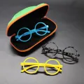 Kids Stationery Storage Box Zipper Glasses Case Children Glasses Case Cartoon Car Sunglasses Case. 