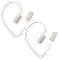 2X White Door Window Contacts Magnetic Reed Switch Sensor. 