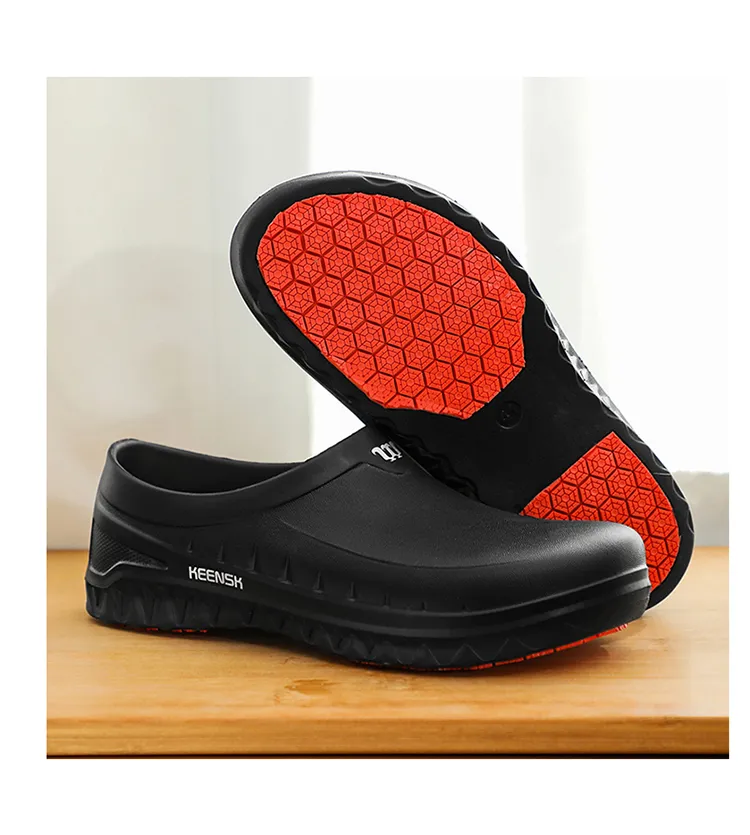 STRONGSHEN Men Chef Shoes Non-slip Waterproof Oil-proof Kitchen