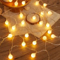 28 Pieces Warm White snow Ball Fairy Lights. 