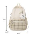 Fashion School Backpack Nylon Casual Student School Bag Zipper Pocket Teenagers Schoolbag For Teenage Girl. 
