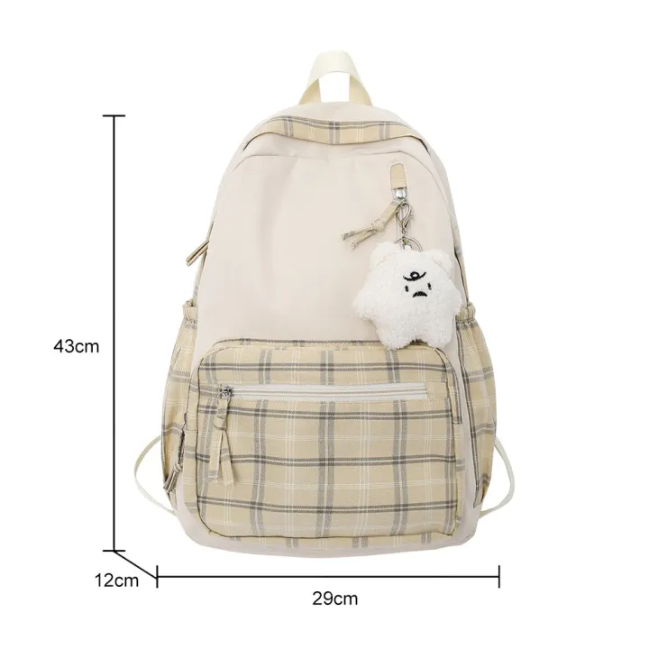 Fashion%20School%20Backpack%20Nylon%20Casual%20Student%20School%20Bag%20Zipper%20Pocket%20Teenagers%20Schoolbag%20For%20Teenage%20Girl%20-%20Image%208