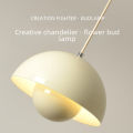 Danish Designer Bud Chandelier Macaron Three Heads Dining-Room Lamp Nordic Modern Minimalist Bedroom Bedside Small Droplight. 