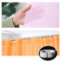 Shower Curtain PEVA Mildew Proof Bathroom Curtain 3D Waterproof Bath Curtains With Hook Solid Color Breathable Bathroom Curtains. 