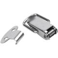 Cabinet Tone Spring Loaded Toggle Switch Latch Hasp 8 Pcs.