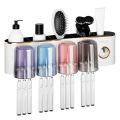 TAGL toothbrush shelf, shelf, tooth cup, electric mouthwash cup, toothbrush cup, home storage, non-perforated bathroom, wall hanging.