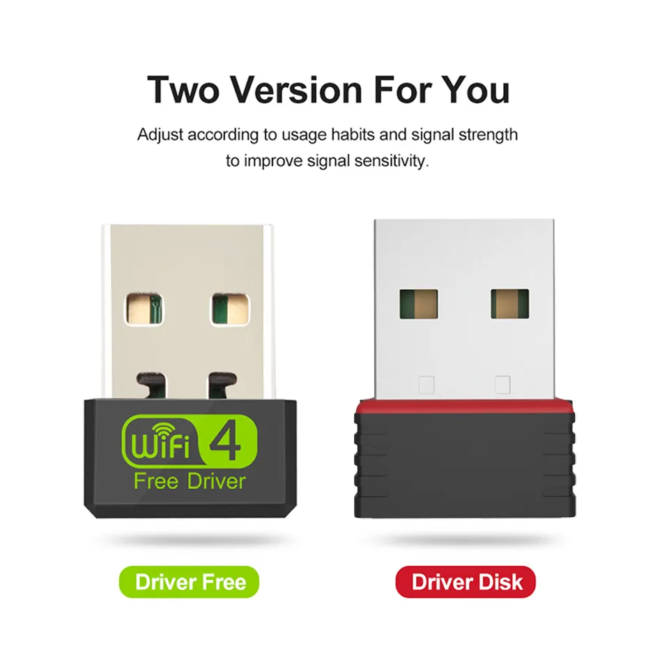 thumbnail image 2 of Texas Deluxe 664926 Wireless WiFi USB Adapter – 150Mbps, 2.4GHz – For Laptop Desktop PC 2 of 4