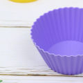 5Pcs/Set 7cm Silicone Cake Mold Round Muffin Cupcake Baking Molds DIY Cake Tools.