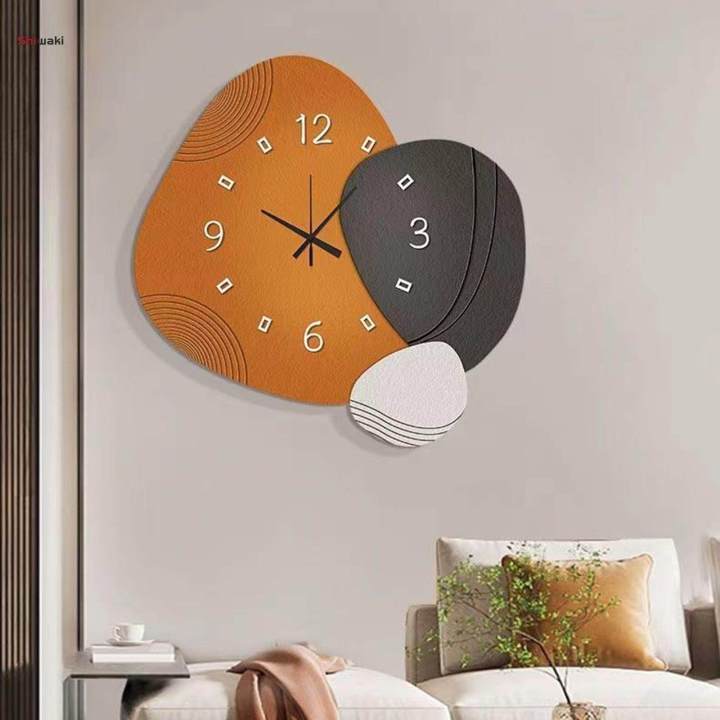 Modern Wall Clock Ornament Decorative Clock for Home Dining Room Restaurant