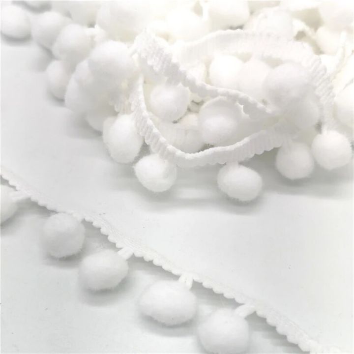 2%20yards%20Pom%20Pom%20Lace%20Trim%20Ball%20Ribbon%20MINI%20Pearl%20Pompom%20Fringe%20Ribbon%20Sewing%20Lace%20Kintted%20Fabric%20Handmade%20DIY%20Craft%20Accessories%20-%20Image%202