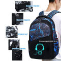 Luminous Kids School Backpack Boys Waterproof Durable School Bags for Boy High School Students Bookbag Mochilas Escolares Amour zii.