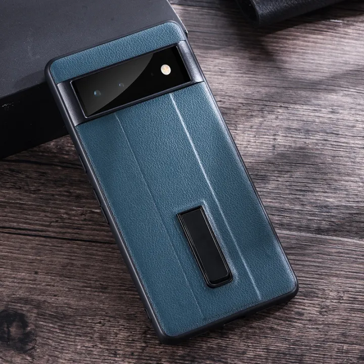 Google%20pixel8%20Phone%20Case%20Metal%20Bracket%20pixel%207Pro%20Protective%20Cover%20Leather%206pro%20Google%207A%20New%20-%20Image%202