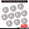 10pcs 625ZZ Deep Groove Ball Bearings 625 ZZ 5 x 16 x 5mm Bearing Steel Bore 5mm diameter. 