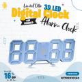 3D LED Digital Clock Electronic Table Clock Alarm Clock Wall Glowing Hanging Clocks. 