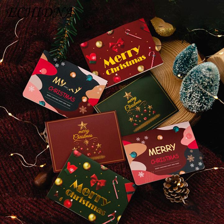 Holiday Card Set Joyful Vintage Christmas Greeting Card Set Perfect Festive Xmas Favors for Southeast Asian Buyers Festive Greeting Cards