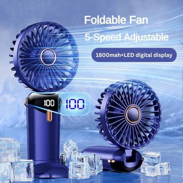 USB%20Handheld%20Mini%20Fan%20Foldable%20Portable%20Neck%20Hanging%20Fans%205%20Speed%20USB%20Rechargeable%20Fan%20with%20Phone%20Stand%20and%20Display%20Screen%20-%20Image%202