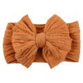 Solid Cable Bow Baby Headband for Child Nylon Layers Headwear Kids Elastic Turban Headwraps Newborn Boys Girls Hair Accessories.