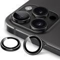 Premium Camera Lens Protector for apple iPhone 15 Pro/iPhone 15 Pro Max, 9H Hardness Glass Anti-Scratch Metal Ring Lens Cover, Clear HD Titanium Camera Accessories Natural,Blue,White,Black. 