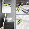 2 In 1 Car Windshield Wiper Foam Washer Brush Mop Window Glass Scraper Cleaner Household Cleaning Squeegee Sponge Telescopic Rod. 