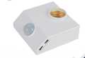 Motion Sensor Holder PIR Infrared Sensor Switch Automatic for E27 Light Bulb Human Body Induction LED Light Lamp Holder With Pin to Patch converter.