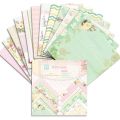 24 Pcs Scrapbook Handbook Card Making Material Decoration Paper Background Single-sided Pattern DIY Photo Album Craft Supplies.