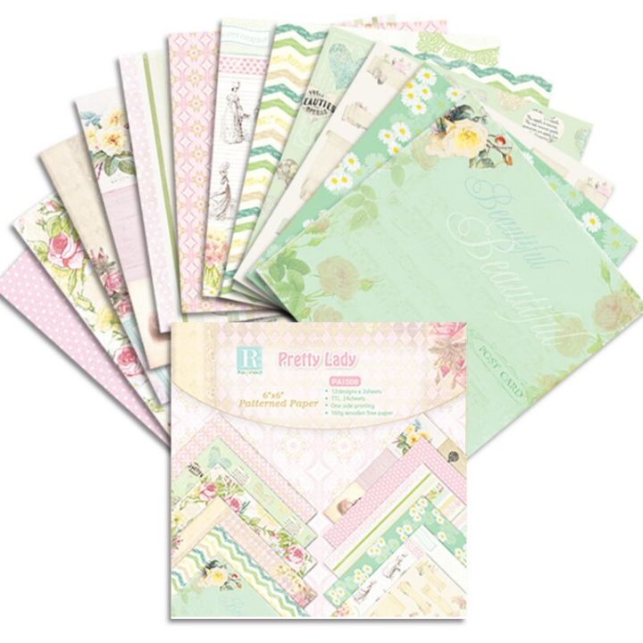 24%20Pcs%20Scrapbook%20Handbook%20Card%20Making%20Material%20Decoration%20Paper%20Background%20Single-sided%20Pattern%20DIY%20Photo%20Album%20Craft%20Supplies%20-%20Image%205