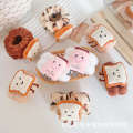 Cartoon Cute Toast Rice and vegetable roll Face Wrist Female Wash Hands Do Not Drip Prevent Cuffs from Getting Wet Water Absorbent Bracelet Hair Band.
