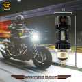 Motorcycle 12v H4 Hi Low beam Motoled M8 Headlight LED Bulbs White Light. 