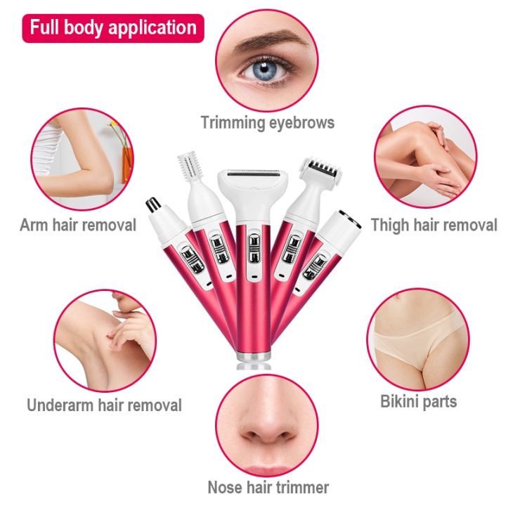 5%20in%201%20Electric%20Hair%20Remover%20Rechargeable%20Lady%20Shaver%20Nose%20Hair%20Trimmer%20Eyebrow%20Shaper%20Leg%20Armpit%20Bikini%20Trimmer%20Women%20Epilator%20-%20Image%207