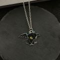 Cartoon Black White Devil Necklace Lovely Necklace for Couples Fashion Jewelry Accessories. 